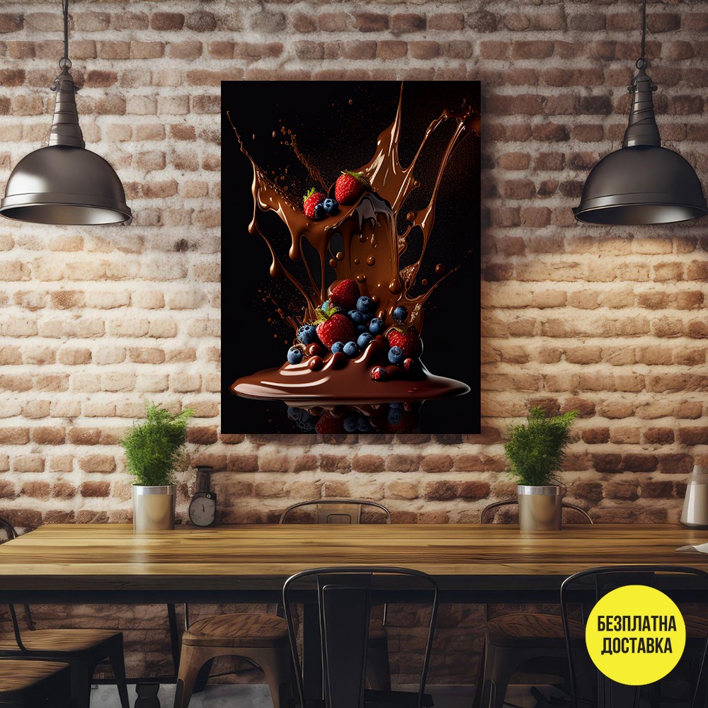 Картина-Шоколад с боровинки и ягоди 0902