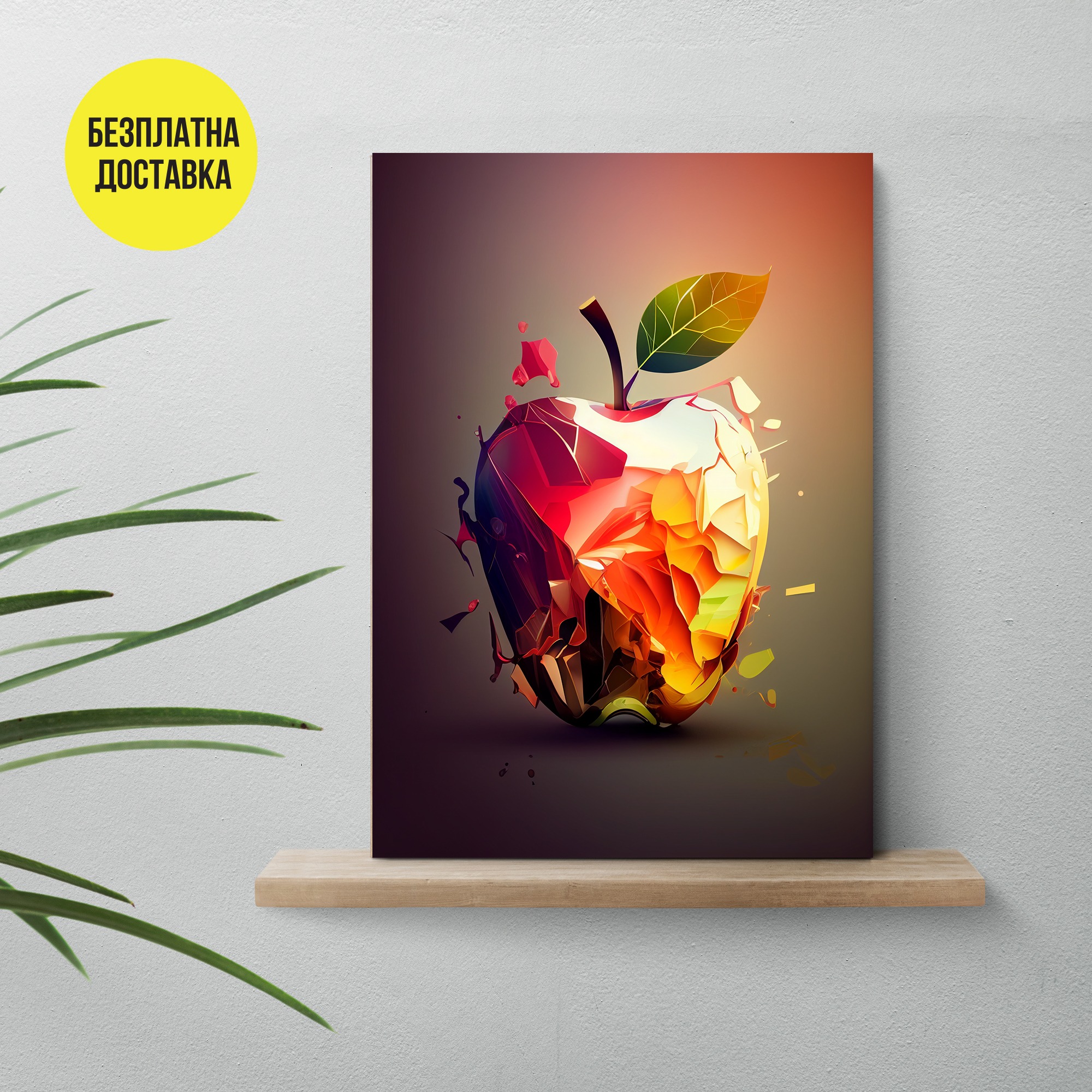 Картина-Абстрактна ябълка 0790