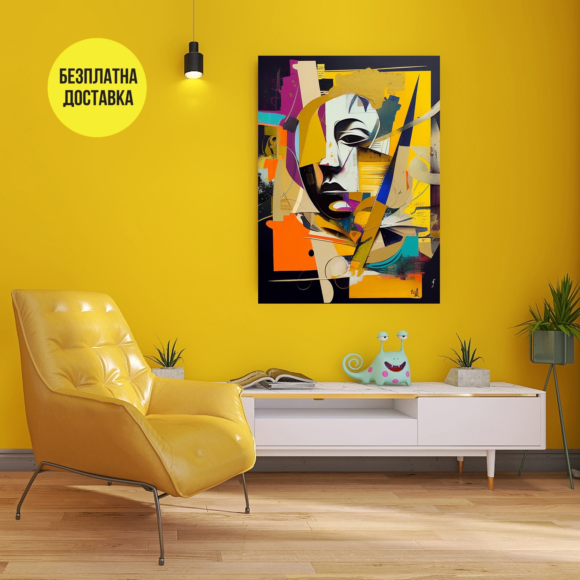 Картина-Абстрактно лице 0087