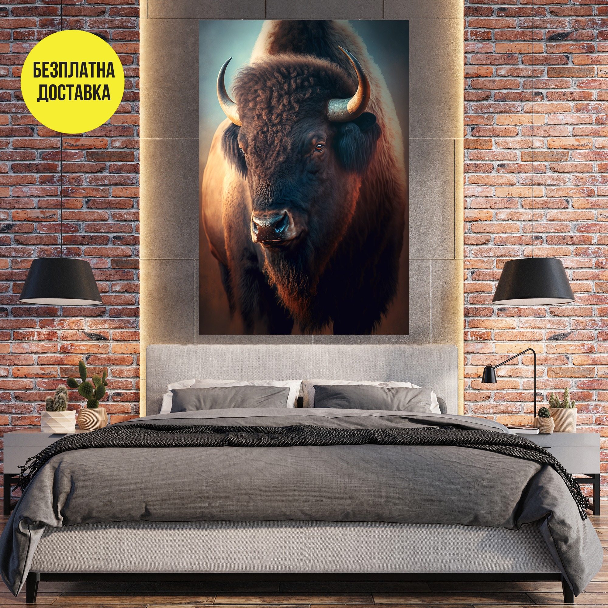 Картина-Бизон 0538