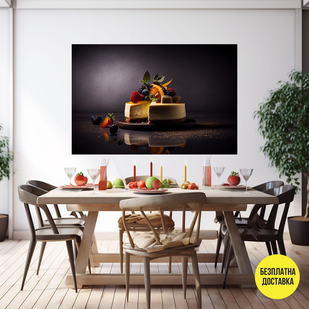 Картина-Чийзкейк с плодове 0907