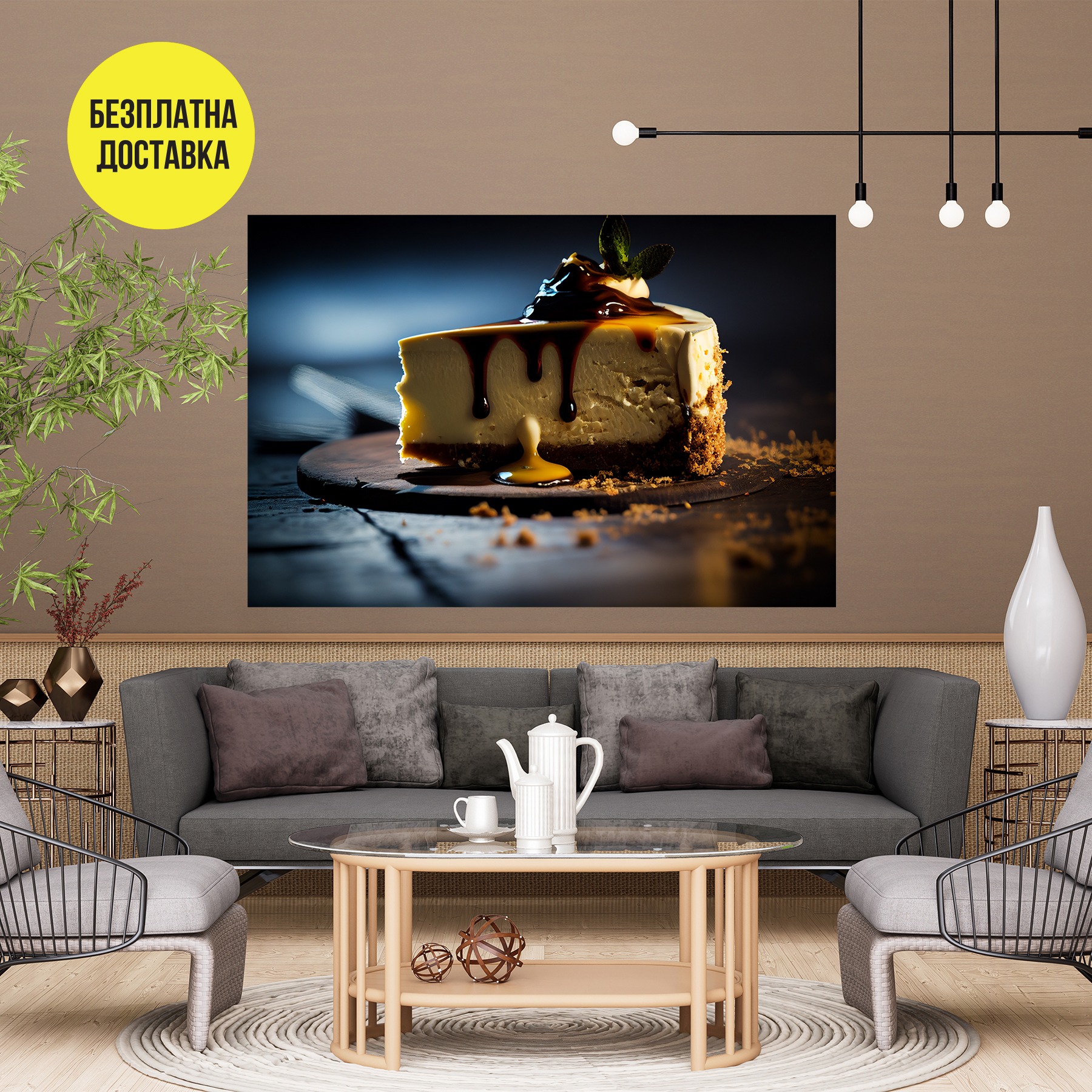 Картина-Чийзкейк с карамел 0905