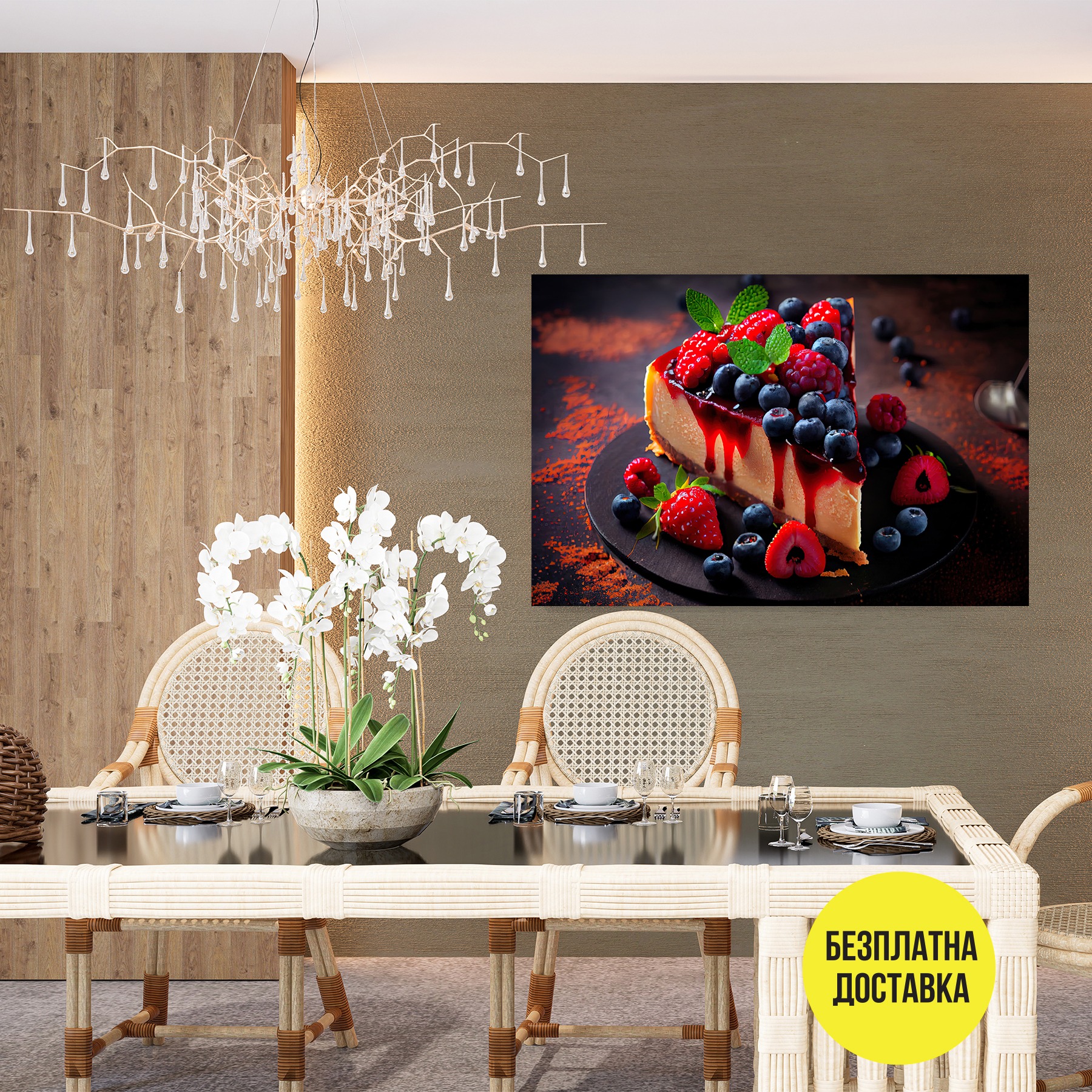 Картина-Чийзкейк с плодове 0917