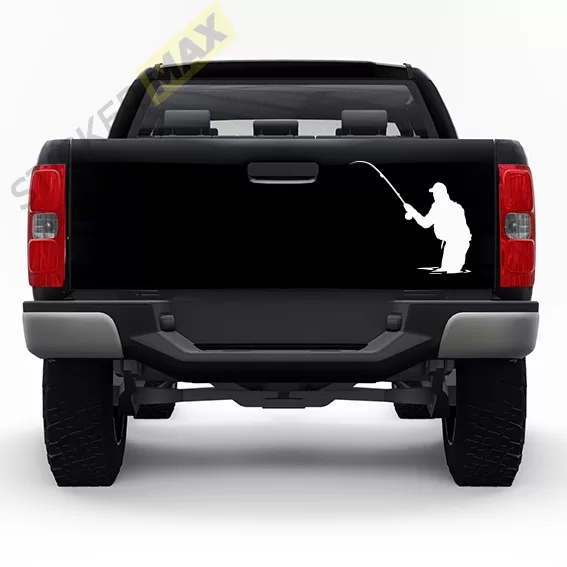 стикер за кола, риболовен стикер, рибар