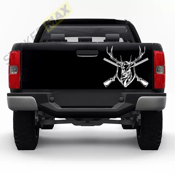 стикери за коли, стикери за ловци, елен, ловни пушки