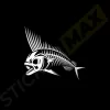 риба скелет, стикери за кола, риболовни стикери