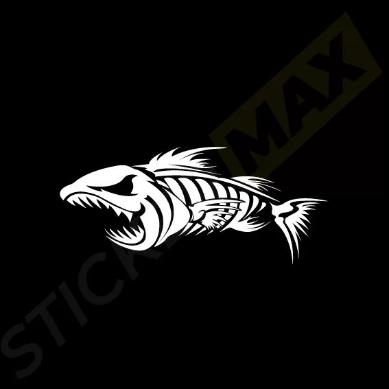 Стикер - Риба Скелет 2027