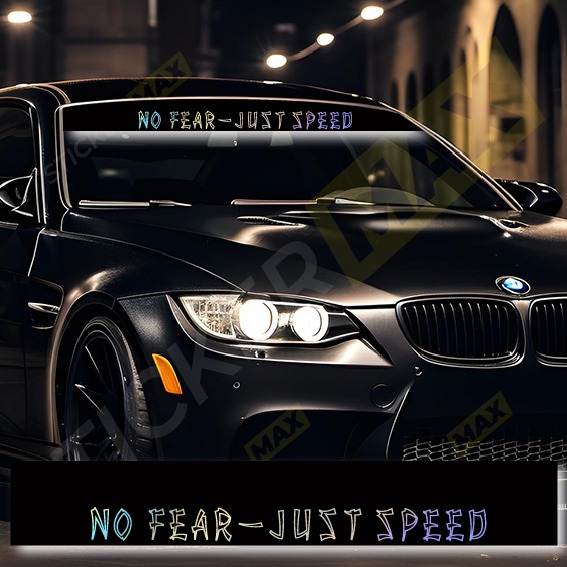 Стикер Сенник -  No Fear Just Speed 7007