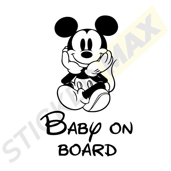 стикер за кола мики маус