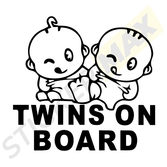 Стикер - Близнаци на Борда 3022