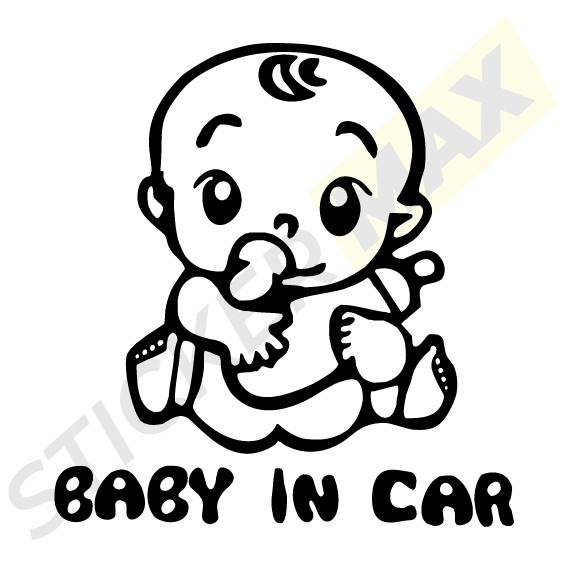 Стикер - Baby in car 3012