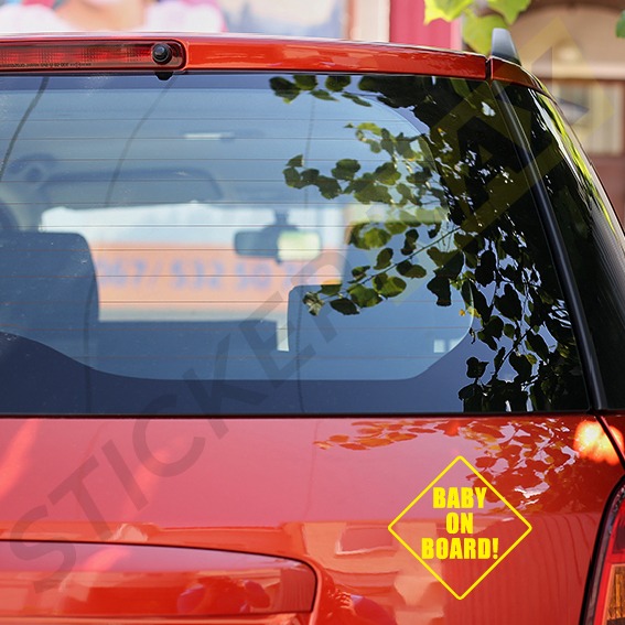 Стикер - BABY ON BOARD 3036