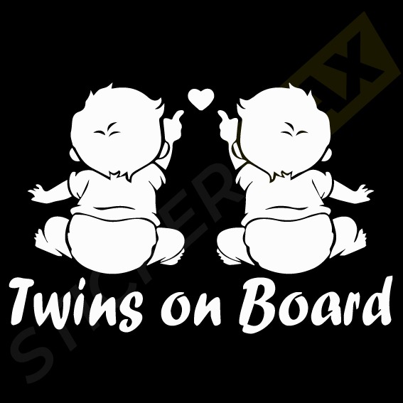 стикер близнаци в колата