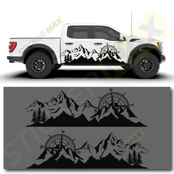 Стикер - Компас с Планина 4040