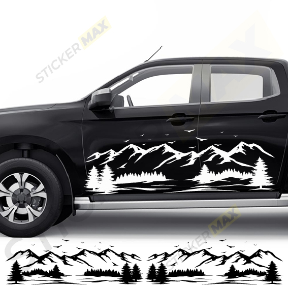 Стикер - Планински Възвишения и Птици 4041