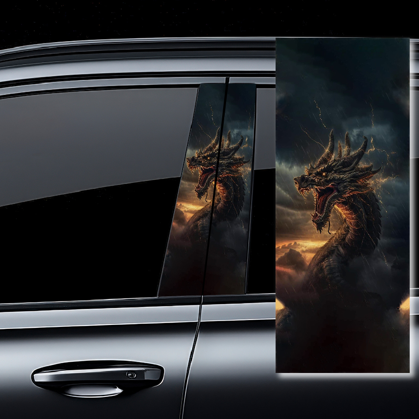 Стикери за колонки - Дракон 1513