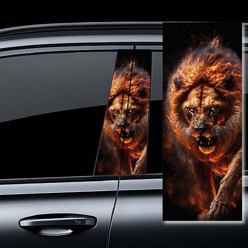 стикер за средни колонки на врата на автомобил