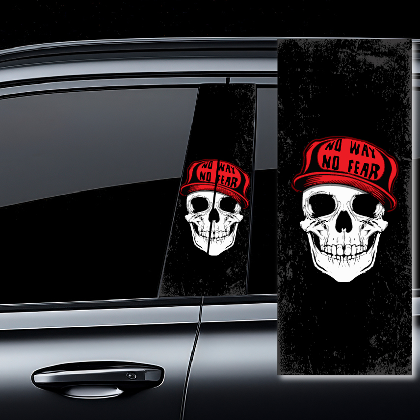 Стикери за колонки - Череп No Fear 6014